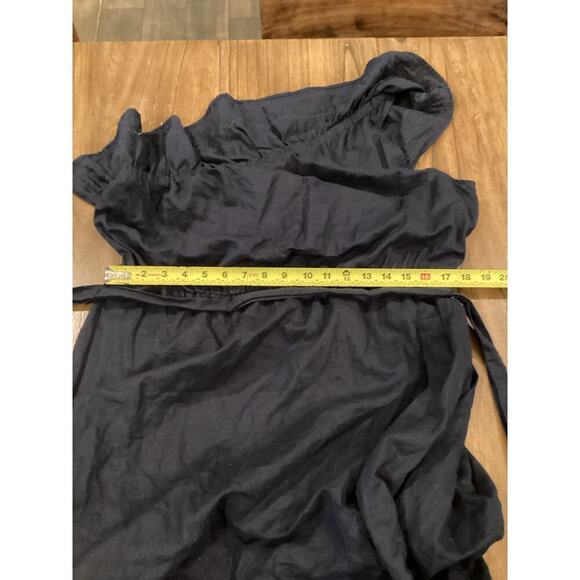 J. Crew Navy Blue One-Shoulder Midi Dress - Picture 8 of 10